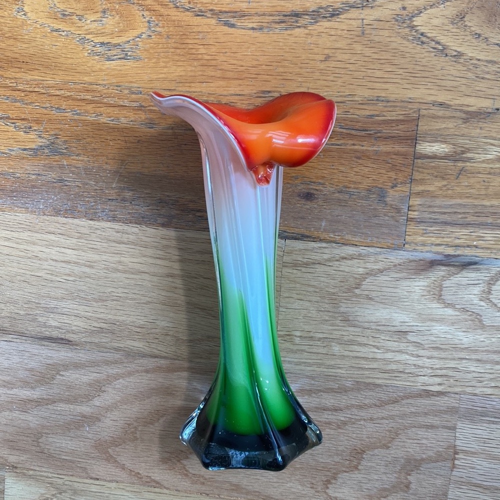 Vintage Murano Jack in the Pulpit bud vase